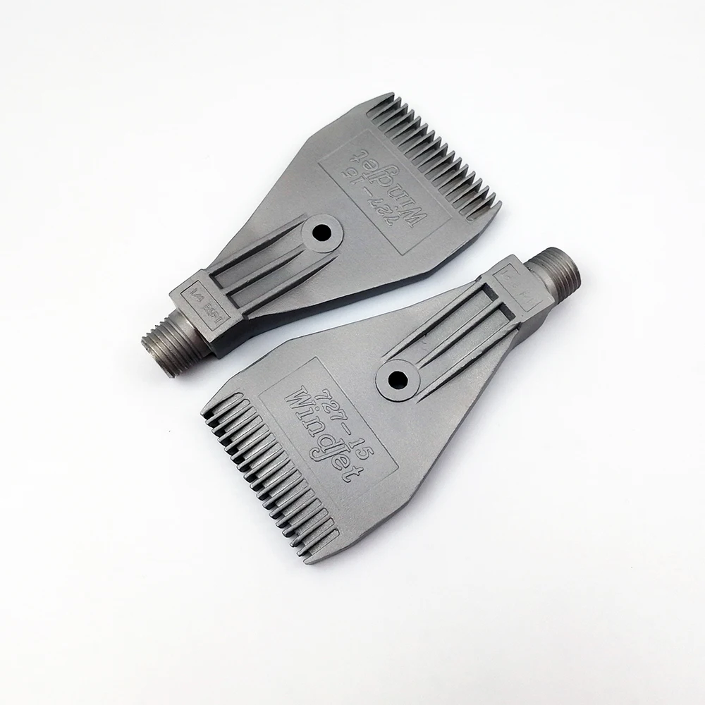 Stainless Steel 727 Blowing Nozzle Air Blower Flat Air Nozzle Air Knife 1/4'' 16 Holes Jet Clean and Blow Dry Nozzle