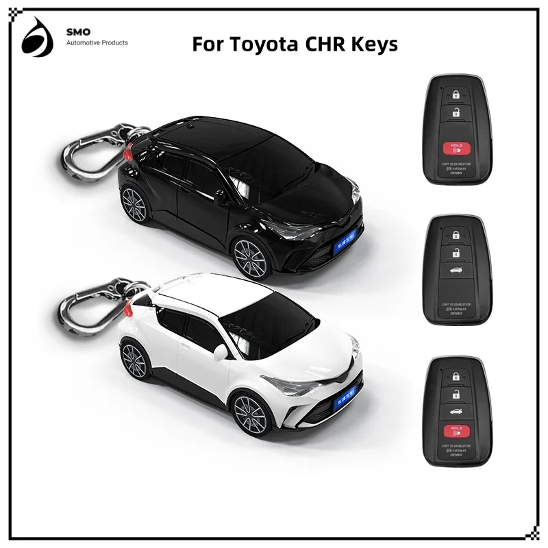 

For Toyota CHR Car Key Cover with Lights Car Key Fob Car Model Key Protector Auto Accessories Creative Personalized Gifts New