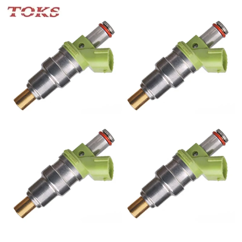4pcs 1001-87096 Green Fuel Injector High Flow Matched 800cc For Nissan Skyline GT-R 200SX Lancer Evo 1 -9 RX-7