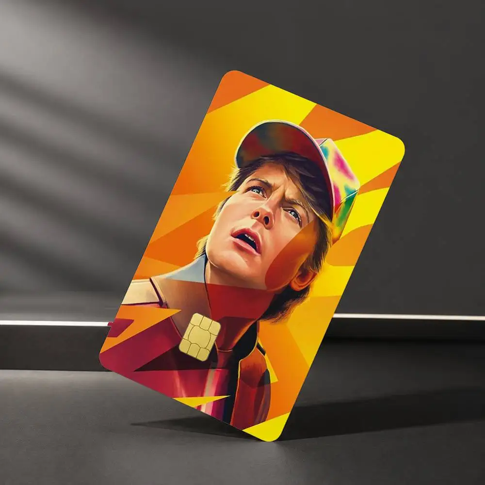 Back to the Future Sticker Film Tape Skin for Credit Card Debit Card Waterproof Stickers