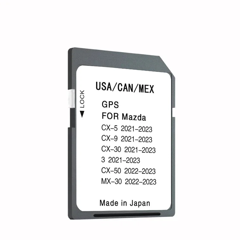 Imagem -04 - para Mazda Cx5 Cx-9 Cx30 Mx-30 Cx-50 Gps Atualização Mapas Versão Sistema de Navegação Cartão sd Eua Can Mex Sat Navi 2023