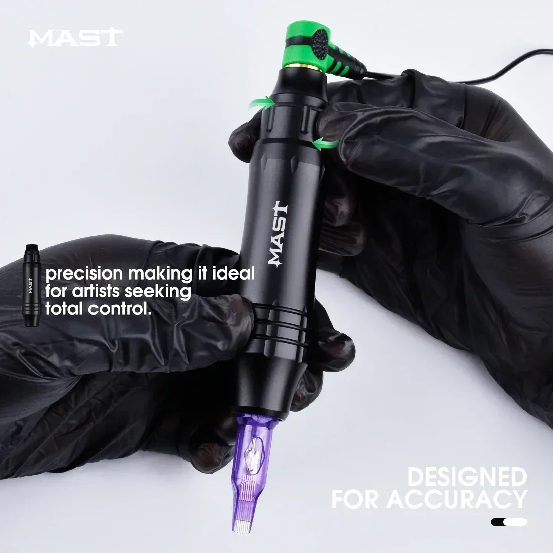 Mast P10 Ultra Tattoo RCA Machine Pen Kit permanente per trucco Nuovo schermo OLED Alimentatore Cartuccia Aghi Set Kit tatuaggio