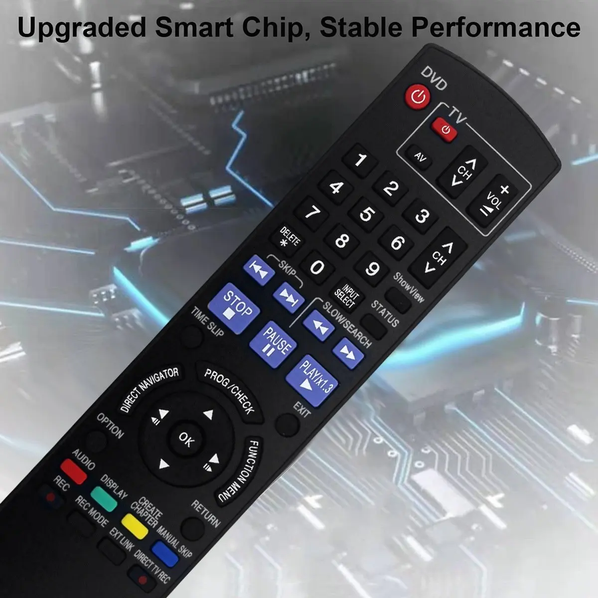 【Universal】 Replace N2QAYB000236 Remote Control for DVD Recorder ShowView DMR-EX85 / DMR-EX87 / DMR-EX8