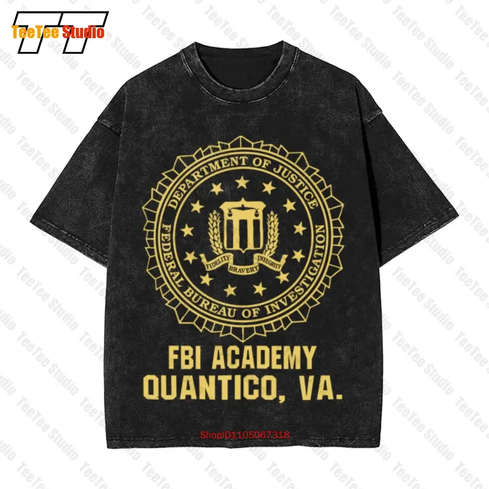 Fbi F.B.I Academy Quantico Va Virginia Vintage Oversized T-Shirt NJ50