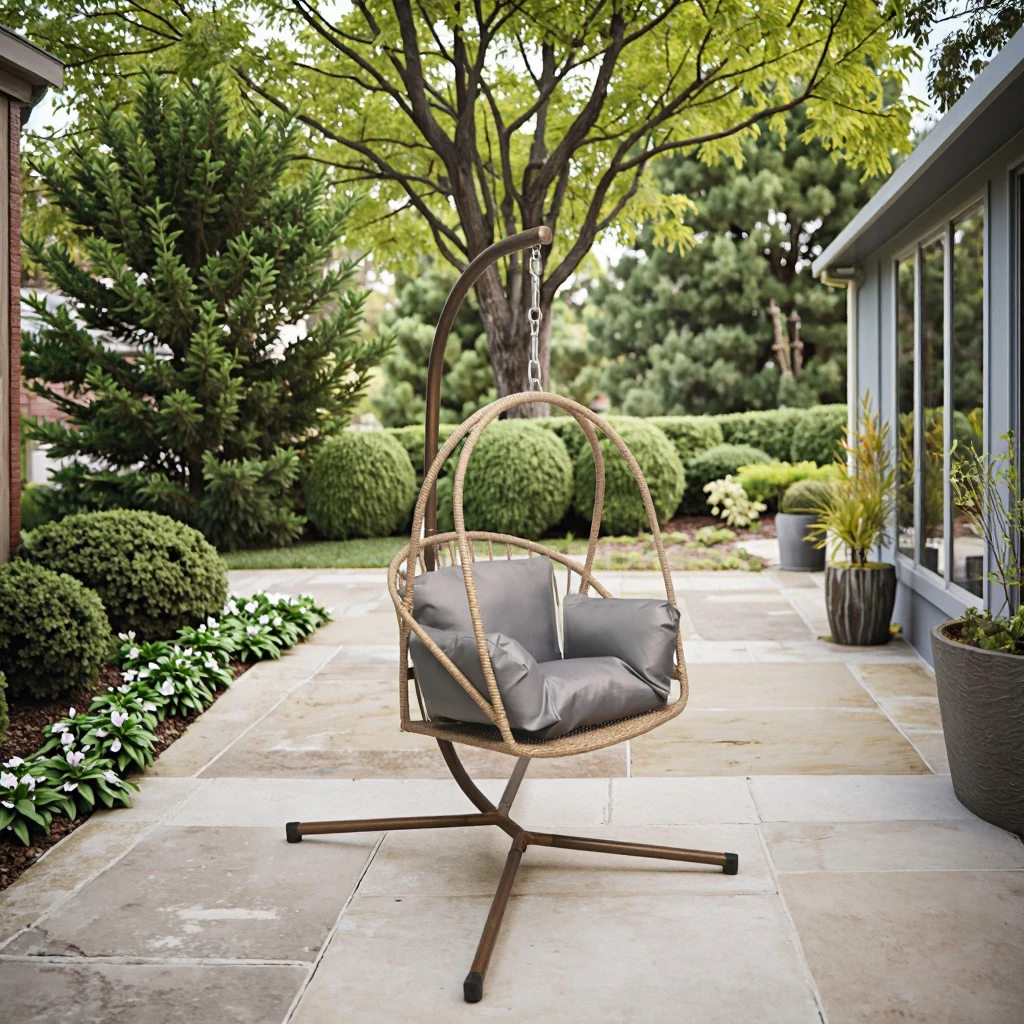 

Outdoor Garden Terrace Vine Hanging Bed Hotel Leisure Chair Living Room Courtyard Leisure Hanging Bed