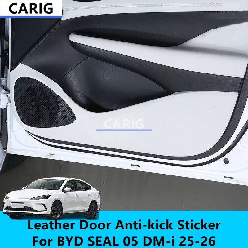 

Для BYD SEAL 05 DM-i 25-26 кожаная дверная противоударная наклейка, модифицированная защитная пленка для салона автомобиля, аксессуары для модификации, ремонт