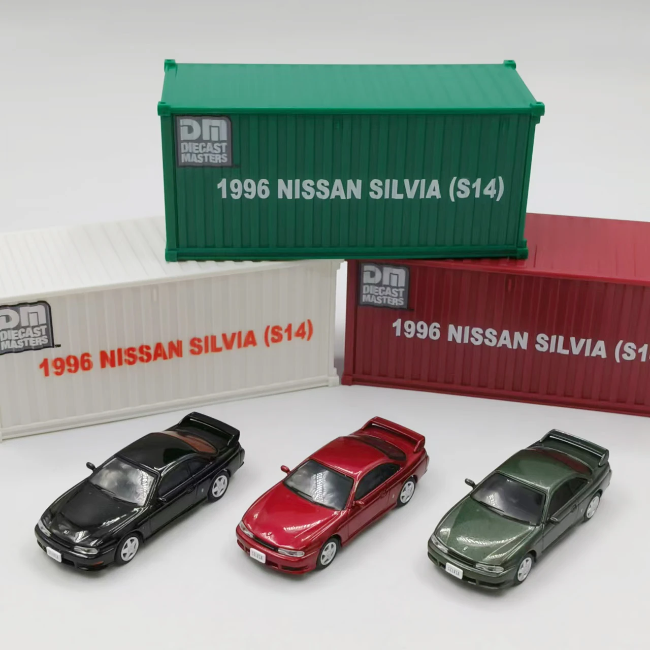 DM DieCast Master 1:64 Nissan Silvia S14 S15 Alloy  Car Model Adult Children Colletion Souvenir Static Display Gift Toy