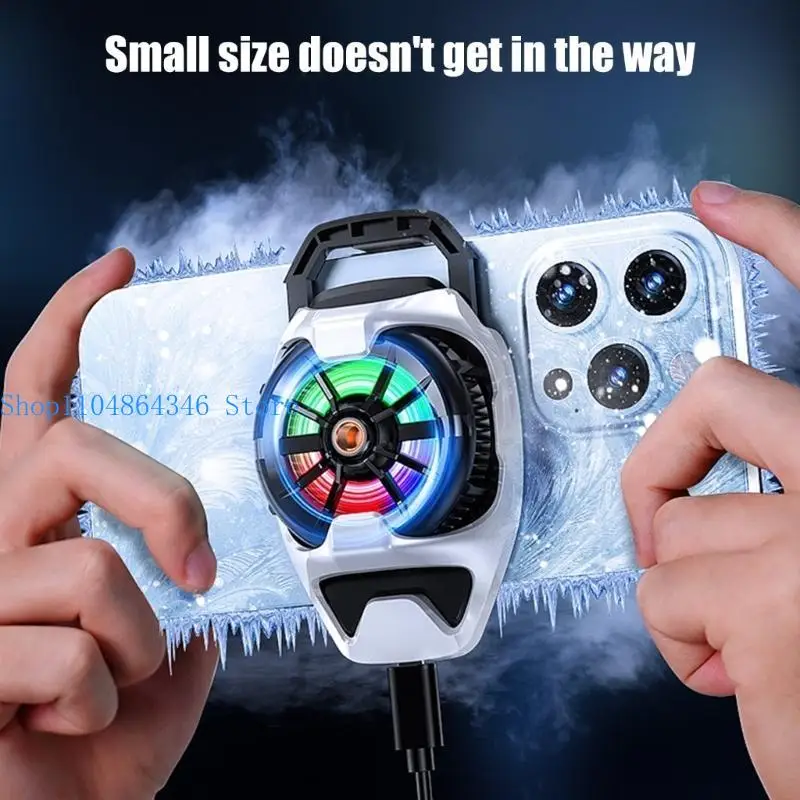 5asd ABS Back Clip Phone Cooling Phone Cooling Back Clip for Live Streaming & Gaming