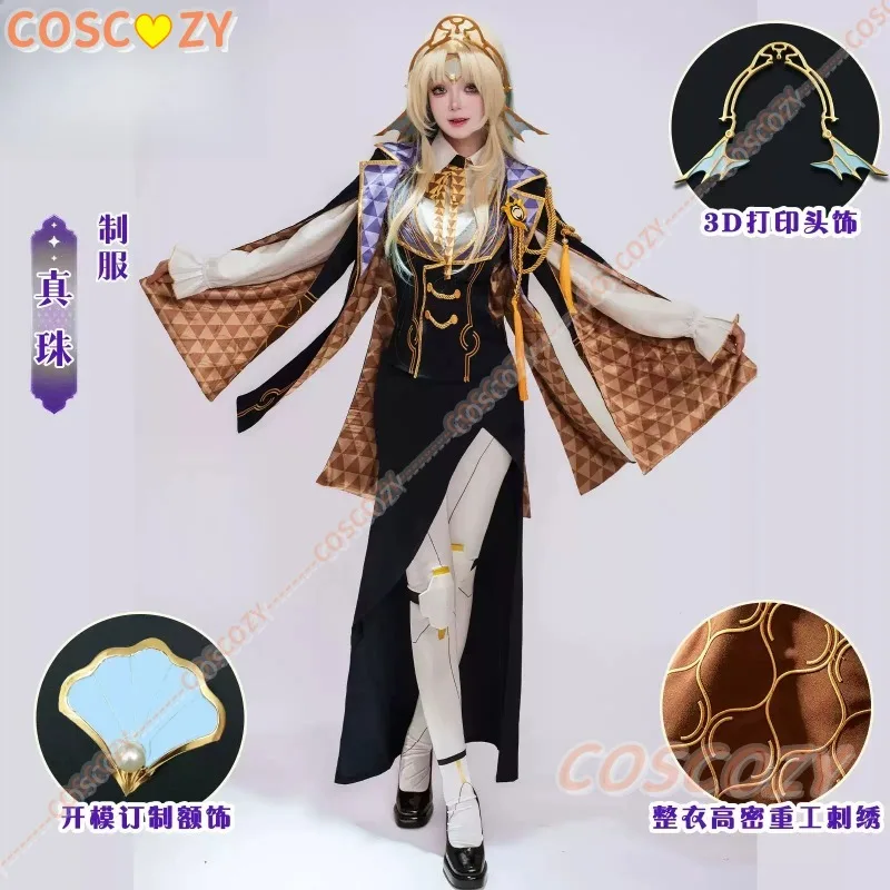 ホンカイ：スターレイル-パール-コスプレ衣装-テン・ストーンハーツ-フルセット-女性用ユニフォーム-コミックコン-ハロウィン-コスプレ-写真撮影用