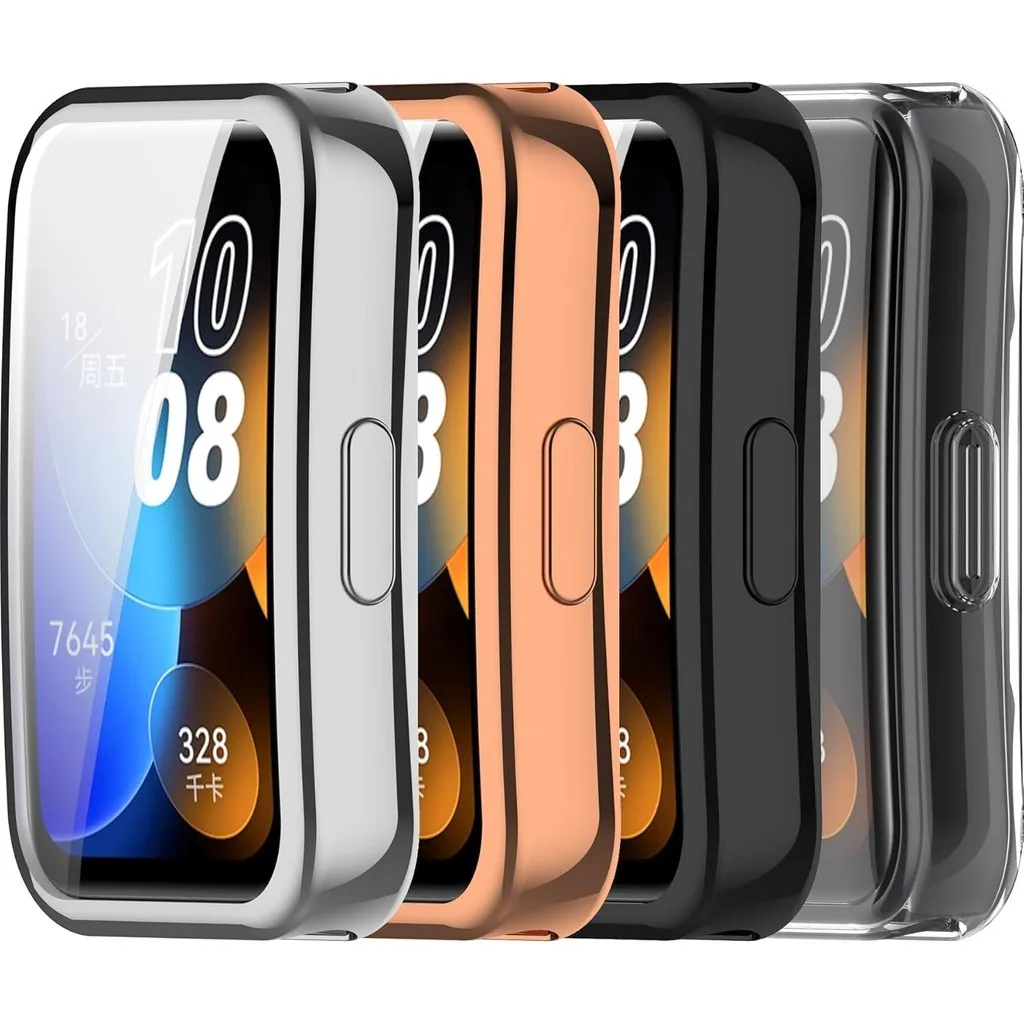 Чехол из ТПУ, защитная пленка для экрана, защитный бампер, совместимый с Huawei Band 8 9 10