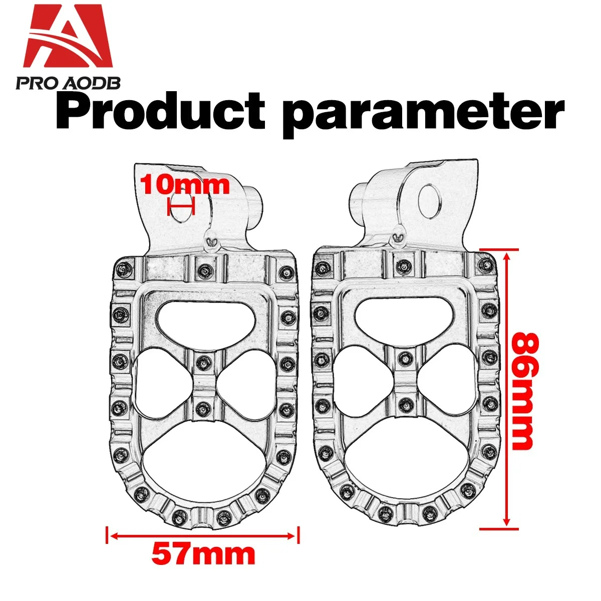 MotorcycleFootrest Footpeg Foot Pegs For Yamaha YZ 65 85 125 250 125X 250X 250FX 450FX WR 250F 450F YZF WRF 250 450 2001 - 2023
