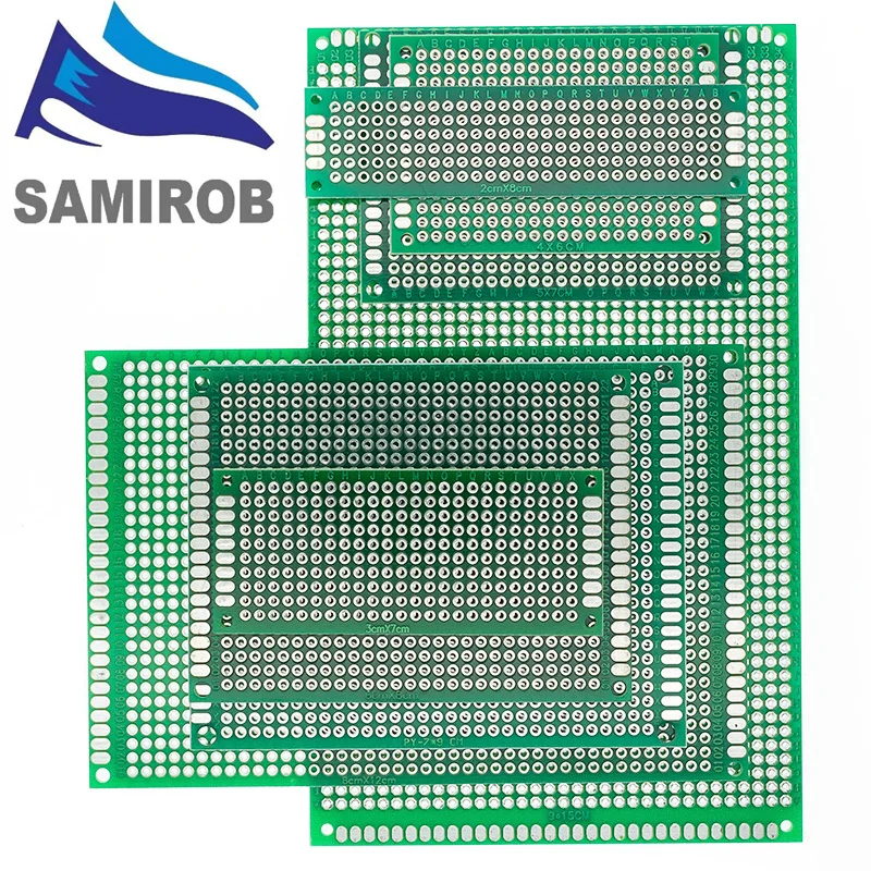 7x9 6x8 5x7 4x6 3x7 2x8cm prototipo a doppio lato fai da te circuito stampato universale scheda PCB Protoboard 4*6 6*8 5*7 3*7