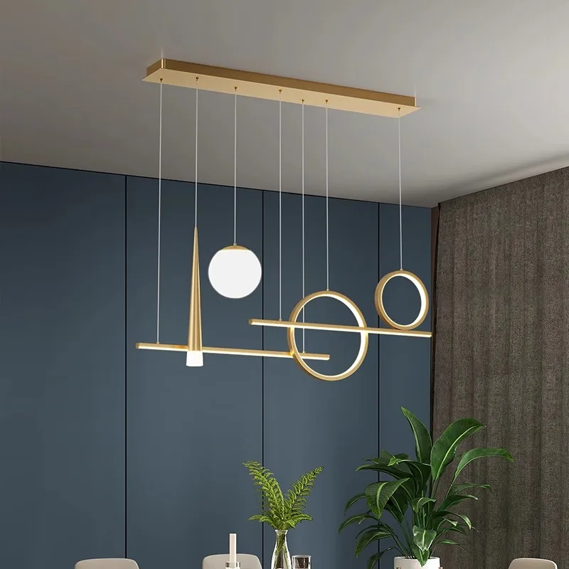 Plafonnier LED suspendu au design moderne, luminaire décoratif d'intérieur, idéal pour une chambre à coucher ou une salle à manger