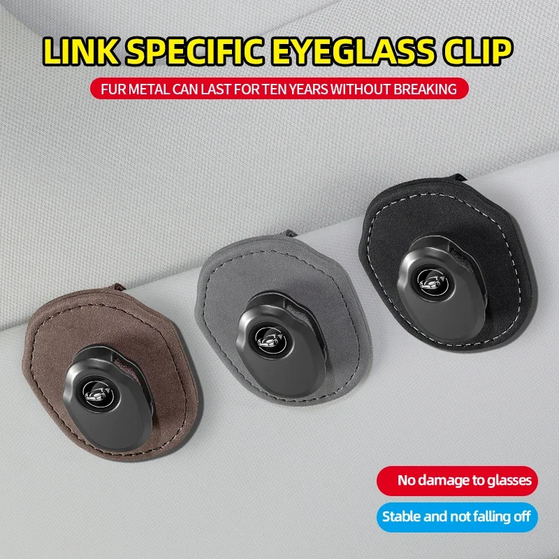 

Sunglass Holder for Car Leather Eyeglass Hanger Clip for Car Sun Visor Sunglasses Holder and Ticket Card Clip for Car Visor