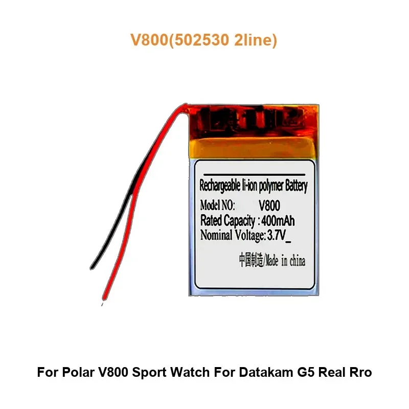 Battery For Polar M430 M400 GPS V800 M600 Sport Watch For Datakam G5 Real Rro