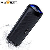 WISE TIGER C27 portable bluetooth speaker Stereo Sound wireless bluetooth5.3 speaker 24-Hour Play time RGB light Typec charge