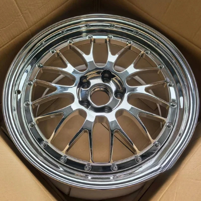 2-Piece Sport Chrome Forged Wheel Rims 18-19 Inch 5x112 5x114.3 5x120 Fit BMW M2 M3 M4 E36 E46 911 997 view 2