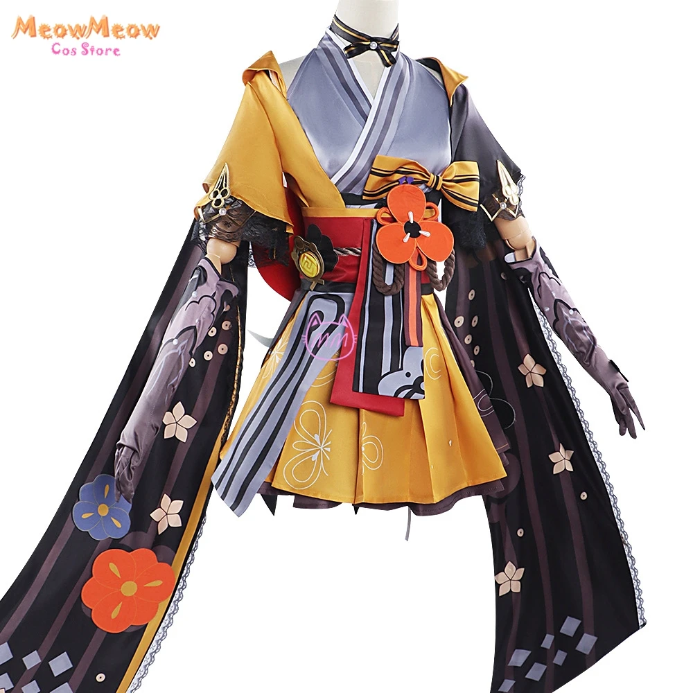 Genshin Impact Anime Game Cosplay Costume pour femme, robe de performance Chiori, vêtements de fête d'Halloween, ensemble uniforme