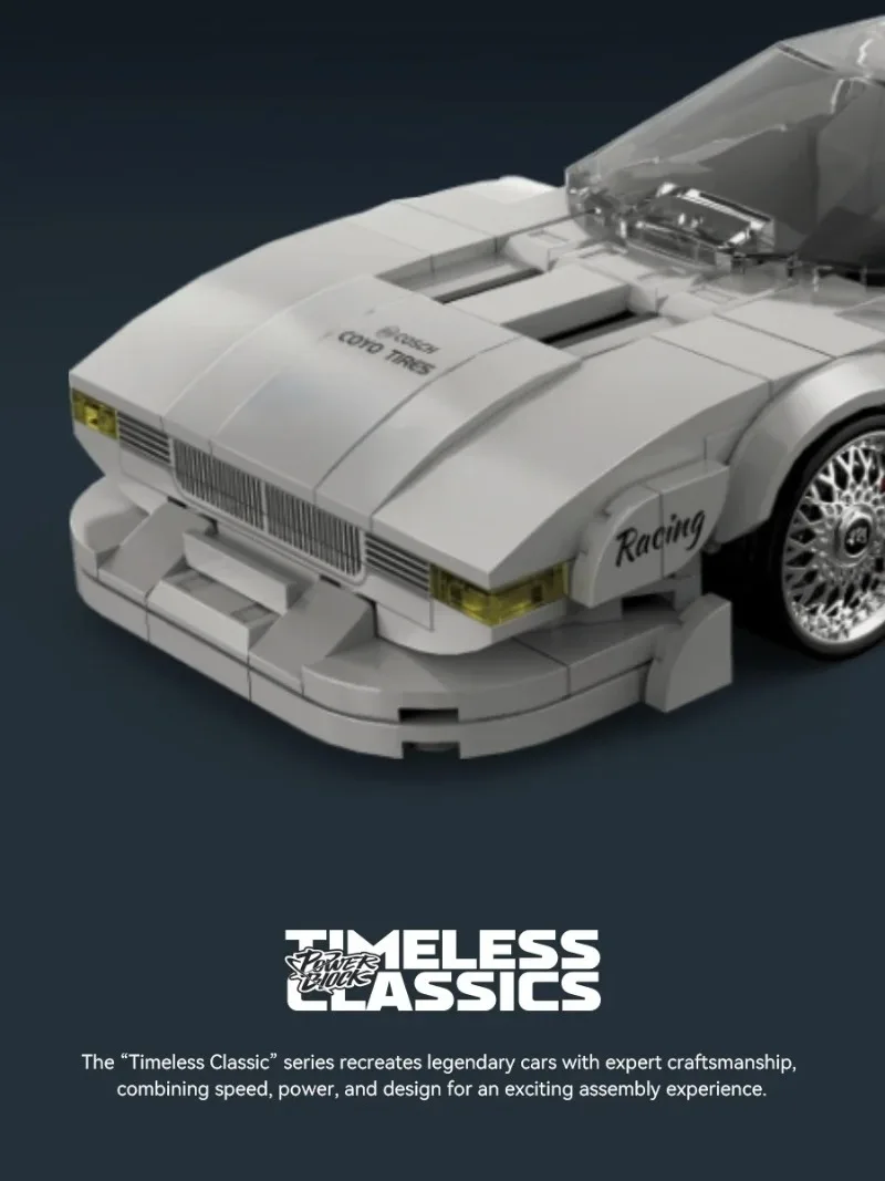 Beroemde Stad Retro Technische Snelheid Sportwagen Bouwstenen Converteerbare Montage Bricks Model Speelgoed Kid Gift Set