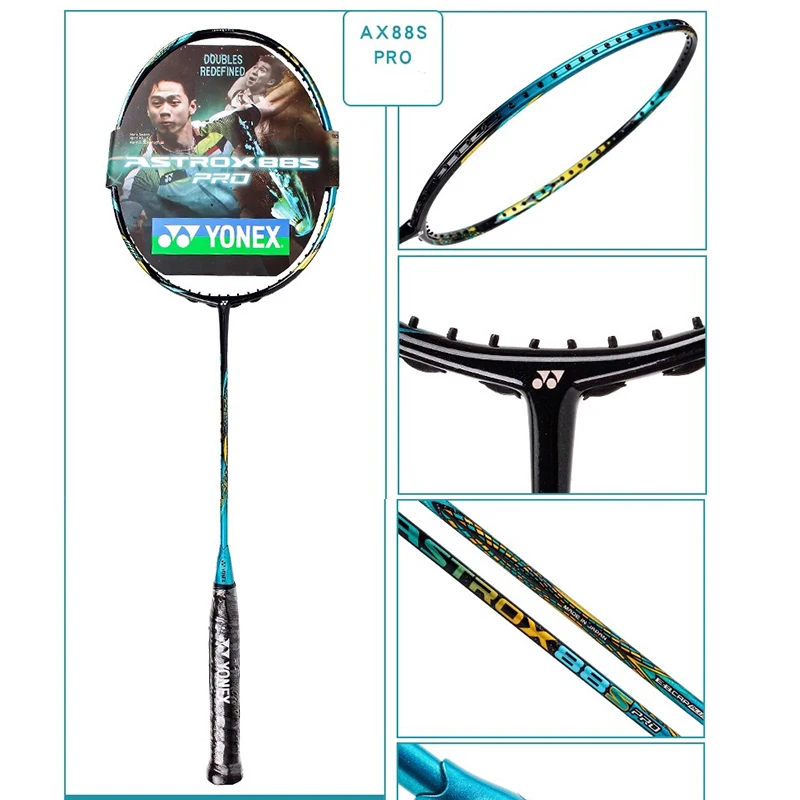 Yonex Badmintonracket Astrox 88D/88S Pro Blauw Goud