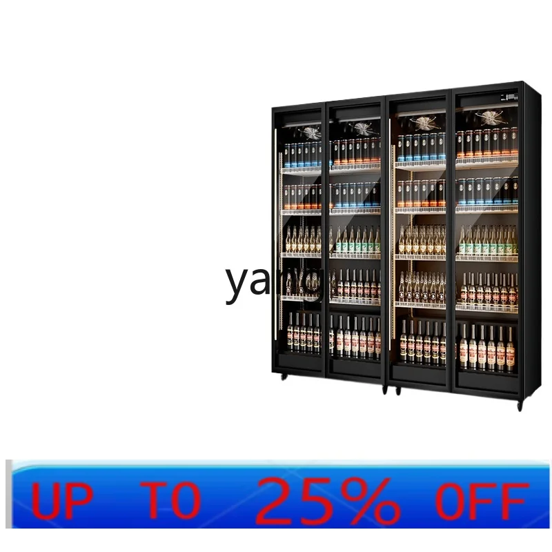 

CXZ Wine Display Cabinet Beer Beverage Refrigerated Commercial Freezer Three Door Bar Refrigerator
