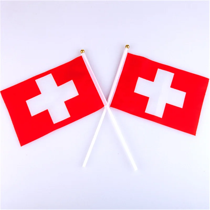 علم سويسرا الوطني ، 14x21 ، التلويح باليد