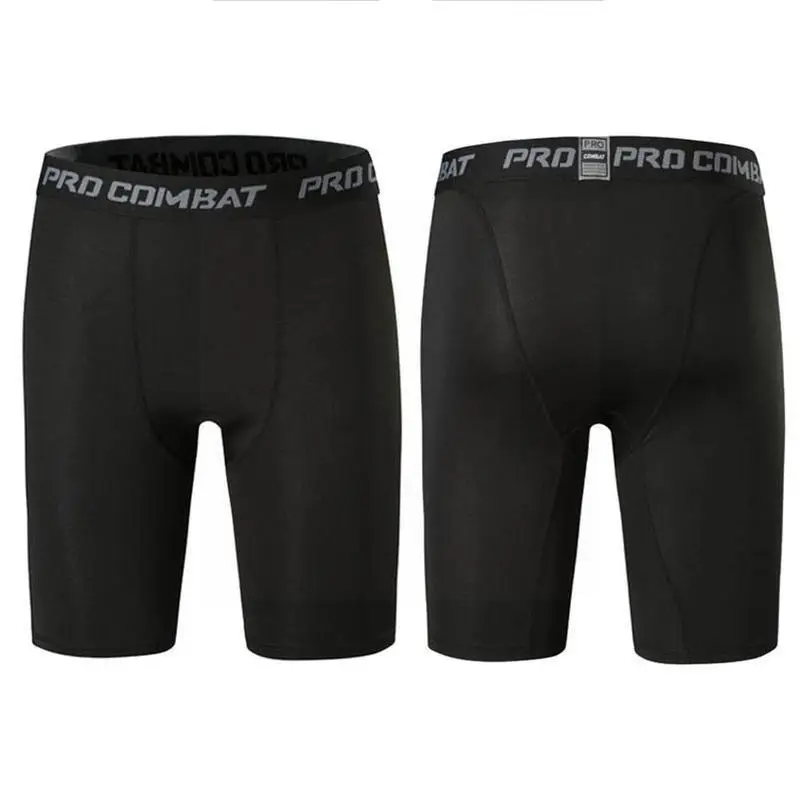 Sports New Men's Bodybuilding Shorts, Fitness Compression Tight Shorts, Sports Men's Muscle Active Elastic Tight Shorts image 4