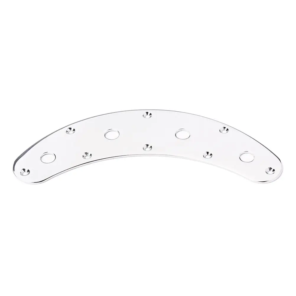 

Metal Iron Durable Bass Guitar Plate Guitar Control Loaded Curved Loaded Control Plate Arch Replacement Part