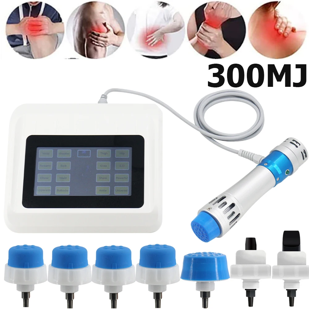 300MJ Shockwave Therapy Machine Massager Professional Shock Wave Effective ED Treatment Relief Muscle Body Pain Massage Tools