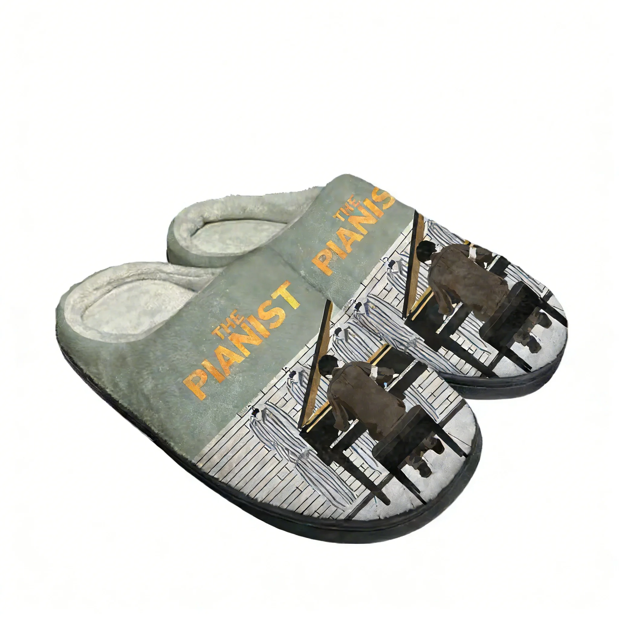 

Домашние тапочки The Pianist Cotton Shoe: мужские, женские, подростковые, высококачественные, модные, плюшевые, теплые, повседневные, на заказ