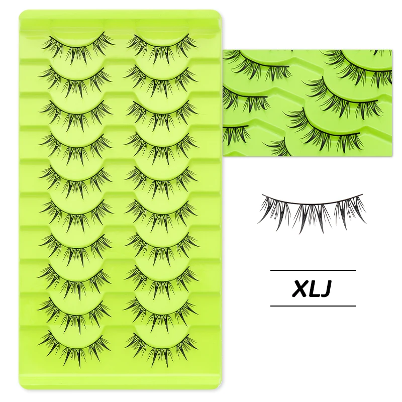 DINGSEN Anime-Wimpern, Vollstreifen-Wimpern, 10 Paar, dicke Wimpern, wiederverwendbare falsche Wimpern, Großhandel für Make-up, Beauty-Wimpern – Detail 27