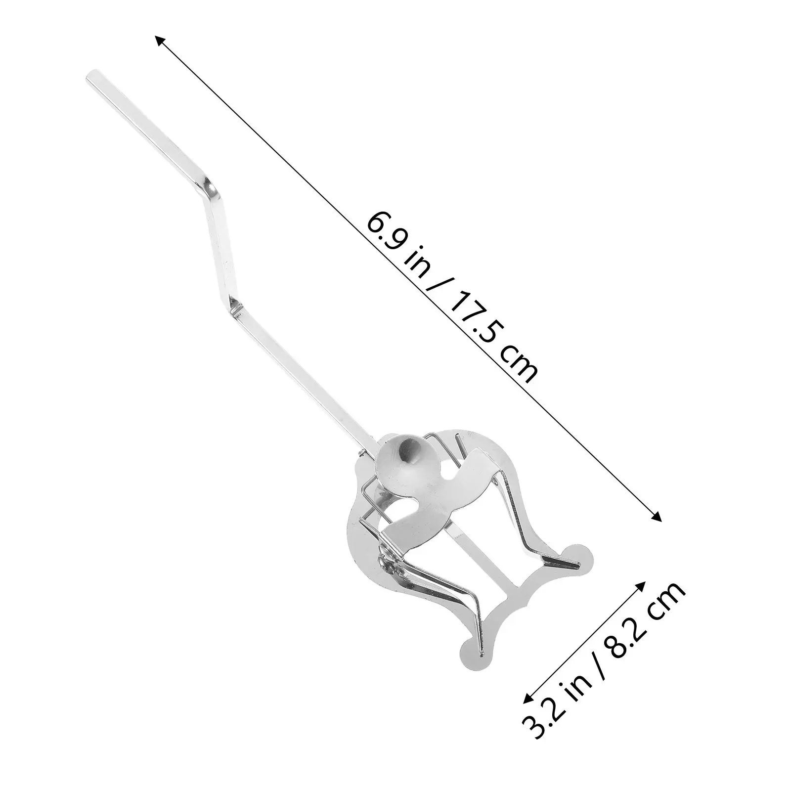 Metal Saxophone Lyre Music Score Clamp Sturdy Sheet Music Clip Holder for Marching Band Instrument Accessories