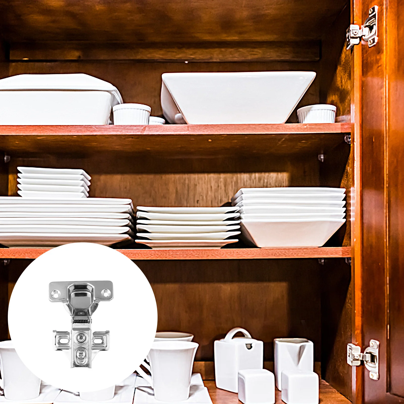 

10 set Stainless Steel Hydraulic Hinge Heavy Duty Cabinet Hinges Soft Close Buffer Furniture Door Hinge 3-Way Adjustable