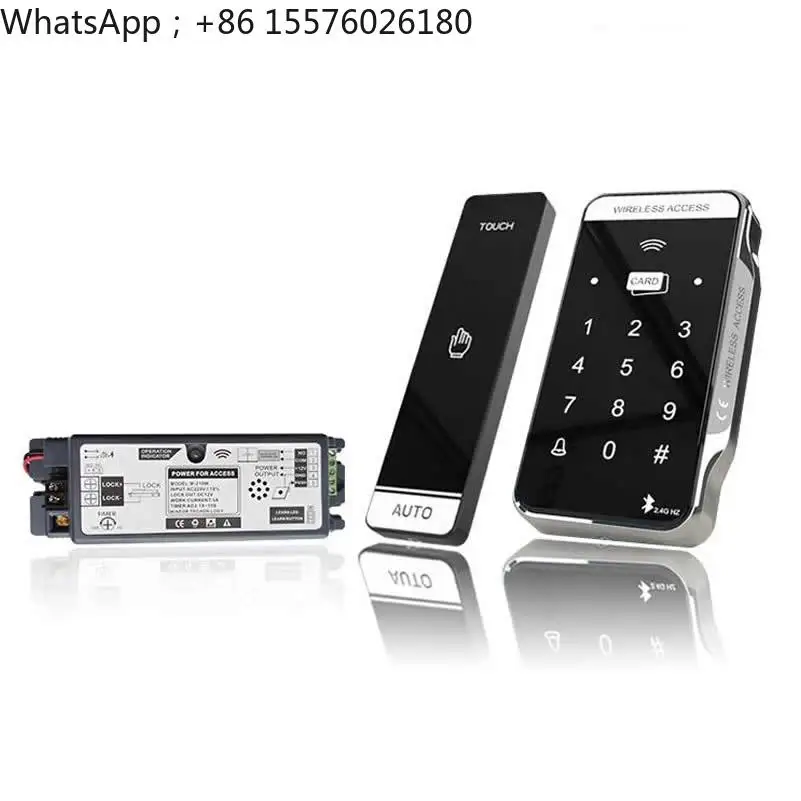 Automatic Door Wireless Electric Induction Glass Door Card Reader Access Control Wiring-free Switch Wireless Hand Induction Infr