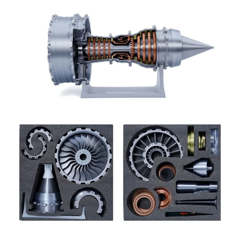 3D printing turbofan engine model can start the e-sports desktop ornament technology sense, finished product