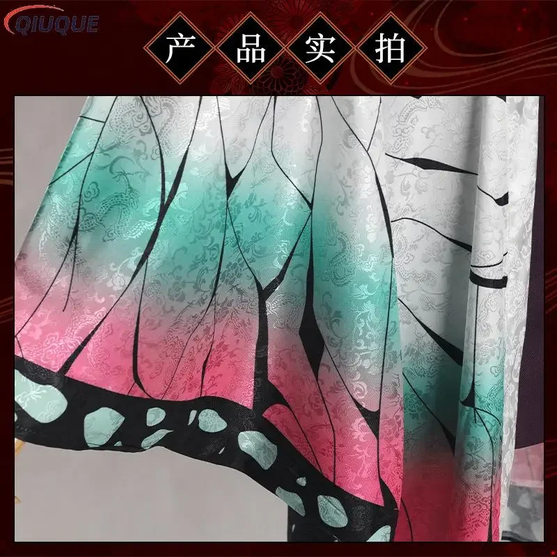 كوتشو شينوبو كامادو تانجيرو عباءة تأثيري حلي كيمونو بروكيد كيب الظلام هامش هاوري