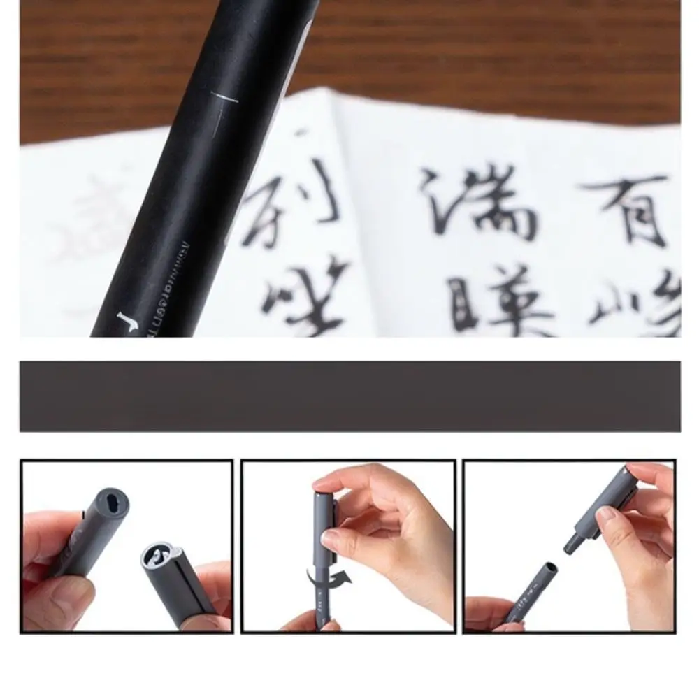 For For Deli Soft Head Calligraphy Pen Flexible Felt Tip Writing Instrument Refillable Ink Marker Drawing Sketching Tool