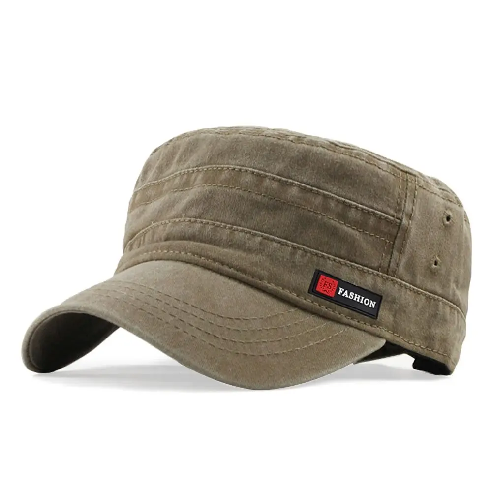 Topi Kadet Topi Bisbol Topi Katun Luar Ruangan Topi Bisbol Dapat Disesuaikan dan Bernapas Topi Bisbol Kasual Anti-UV Topi Kadet Pria Topi Matahari