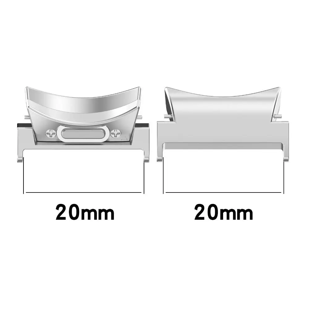 삼성 갤럭시 워치 6/6 클래식용 스마트 워치밴드 커넥터, 메탈 스트랩 어댑터, 20mm, 22mm, 2 개