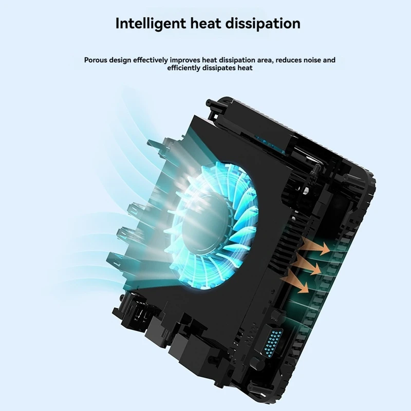 Mini PC 16GB DDR4 512G SSD Komputer Desktop Mini Mendukung Layar HD 4K Tiga Layar untuk Sekolah/Rumah/Kantor PC Kecil Colokan UK-TCES