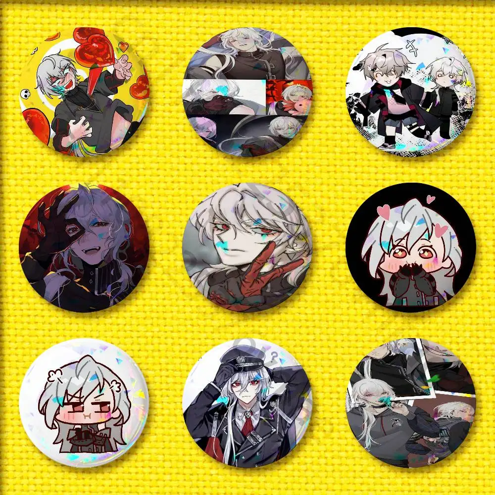 A Date with D-Death Casper Badge 75mm 25mm 44mm 32mm 58mm Round Pin Brooch Souvenir Clothes Cosplay Gift Accessories