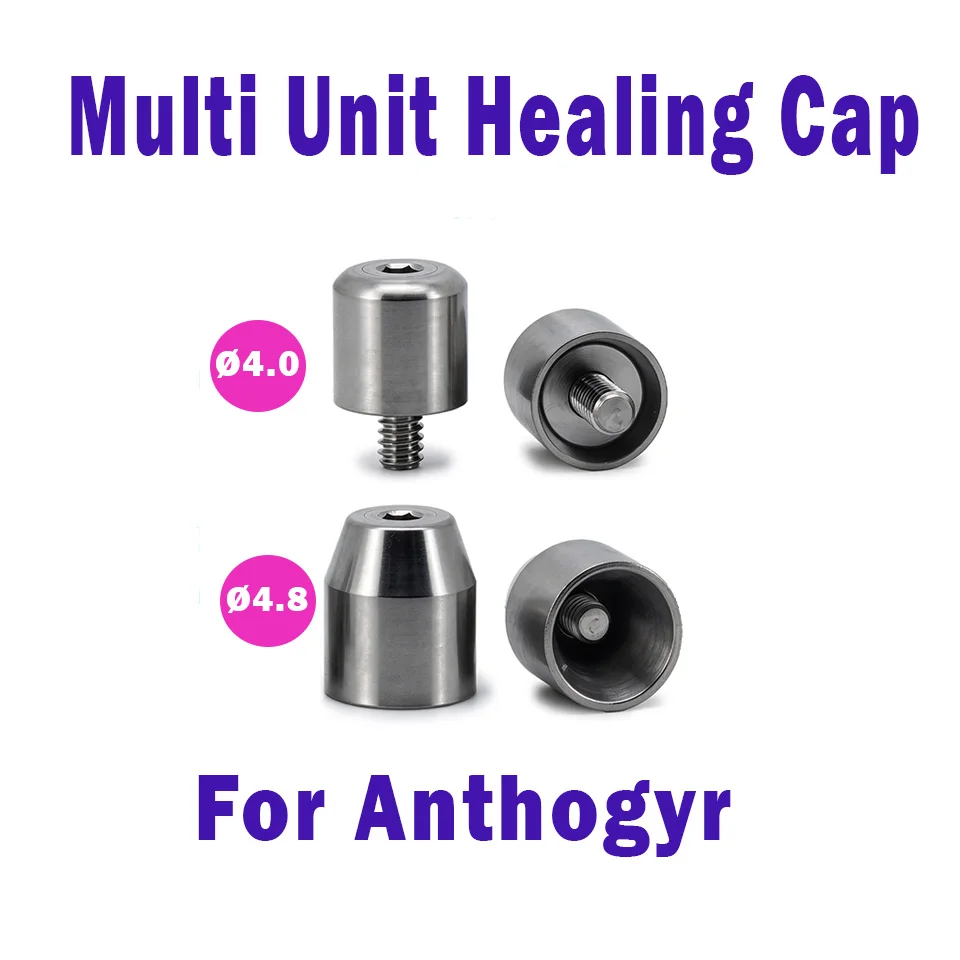 10Pcs Bulk Dental Implant Polymer Healing Caps for Anthogyr Systems Prosthetic Abutments Interim Chairside Dental Replacements