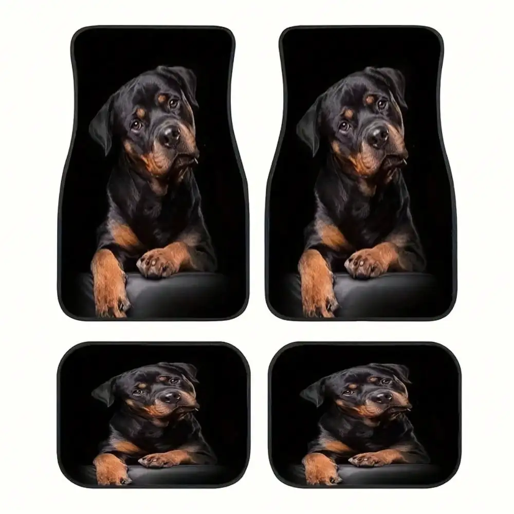 

4pcs, Exquisite Design Car Mats with Iconic Theme, Perfect for Cars and SUVs, Durable & Easy to Clean, All-Season Use