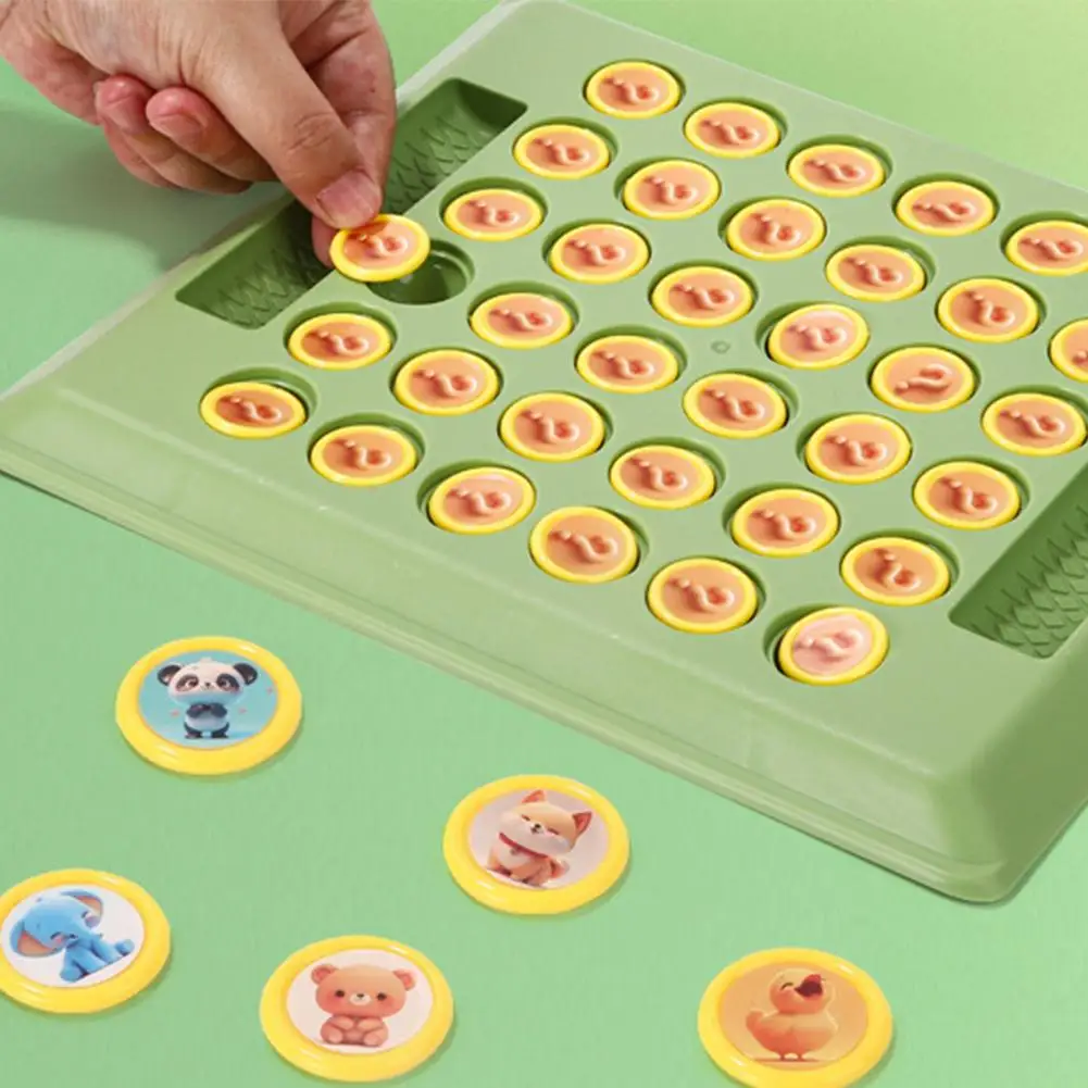 Gioco di scacchi interattivo per animali a due giocatori per bambini, un gioco di ragionamento di puzzle interattivo genitore-figlio intelligente Animale T4B1