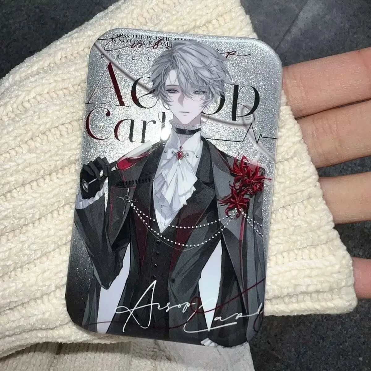 Insignia "Identity V" y "Esokal the Undertaker", doujin Valley Baji, decoración cuadrada hecha a sí misma para paquete de dolor Baji