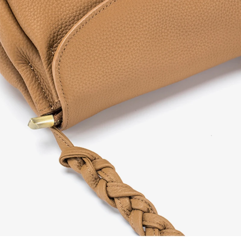 Jedna torba worek na ramię luksusowa ze skóry bydlęcej torba Crossbody z prawdziwej skóry dla kobiet designerska torebka pod pachami etui na telefon