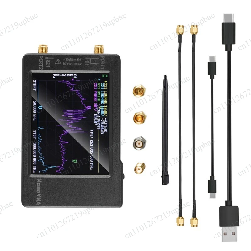 NanoVNA-H 2.8 Inch Vector Network Analyzer, 50KHz-900MHz Frequency Range, Portable Antenna RF Network Analyzer