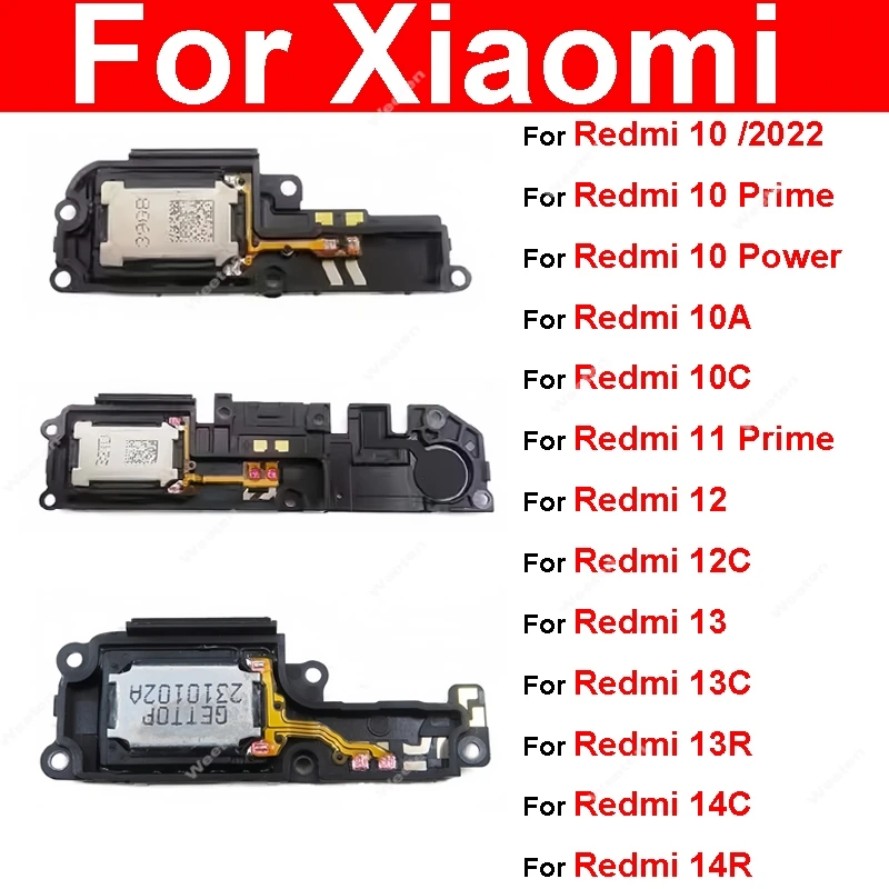 Speaker For Xiaomi Redmi 10 10A 10C 12C 13C 13R 14R 14C 11 Prime Power 2022 Loudspeaker Sound Module Replacement Part