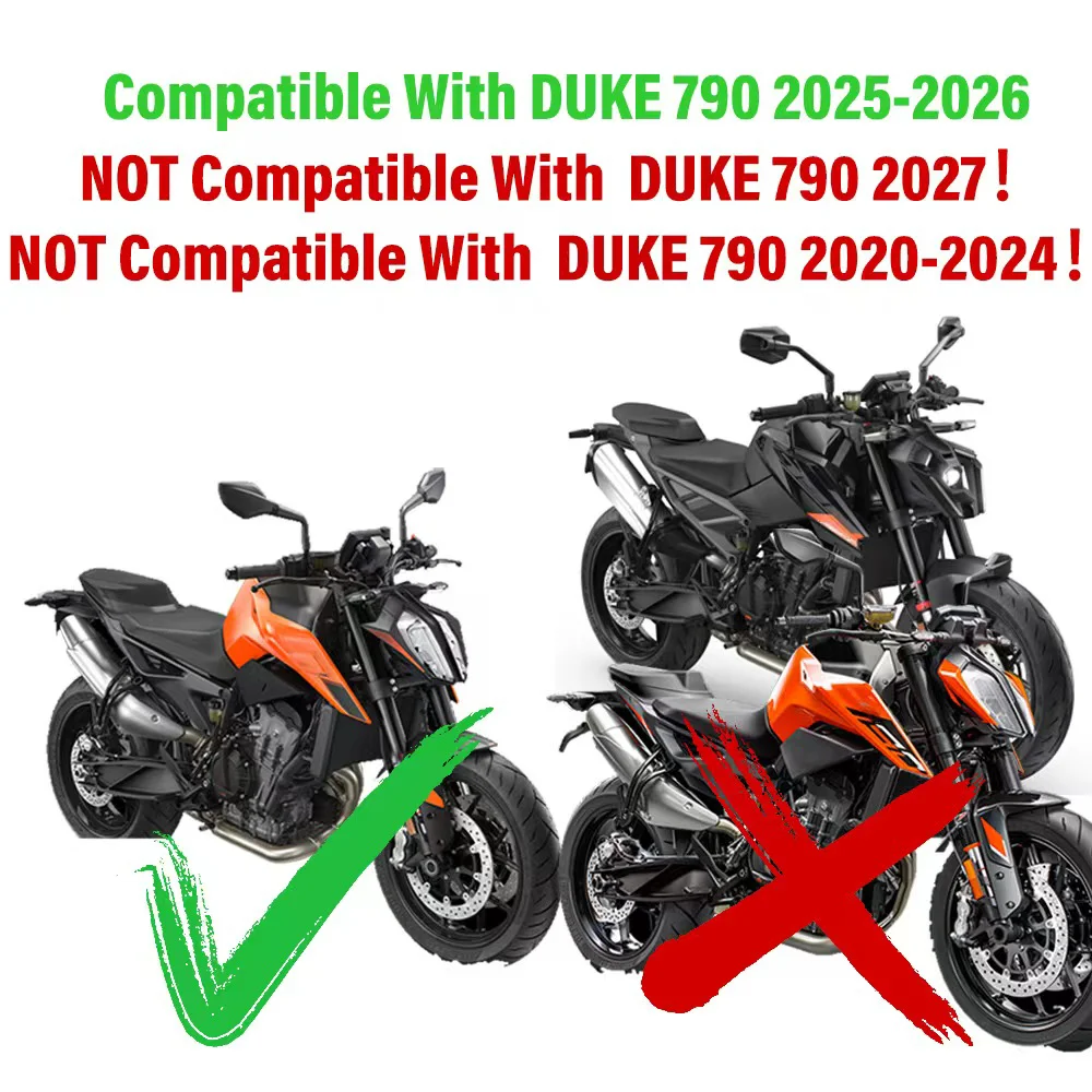 Motorcycle Accessories Front Windshield Windscreen Wind Deflector Sports Screen Shield FOR 790 DUKE DUKE790 790Duke 2025 2026