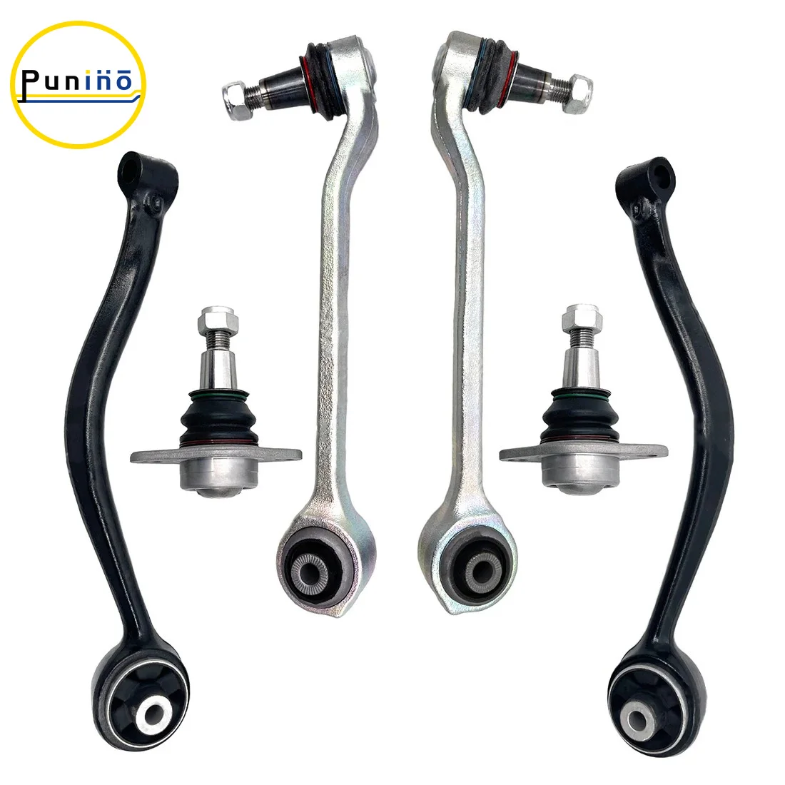 Punino Front Lower Control Arms Ball Joints Suspension 6pcs Kits for BMW X3 Series F25 F26 2011 2012 -2018 31126787669